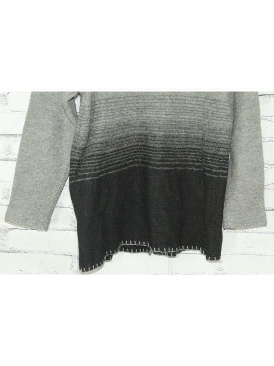 Vintage Lisa International Boiled Wool Cozy Shacket Gray Black Size M - Picture 6 of 10